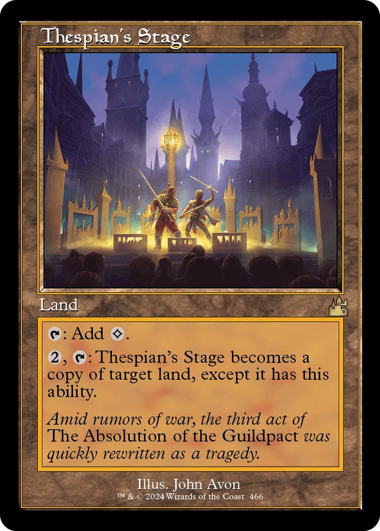 Thespian's Stage (RVR-466) [Ravnica Remastered] MTG Single Wizards of the Coast