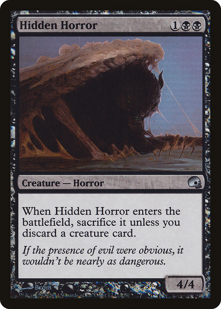 Hidden Horror (GRV-002) [Misc] Premium Deck Series: Graveborn Foil MTG Single Wizards of the Coast