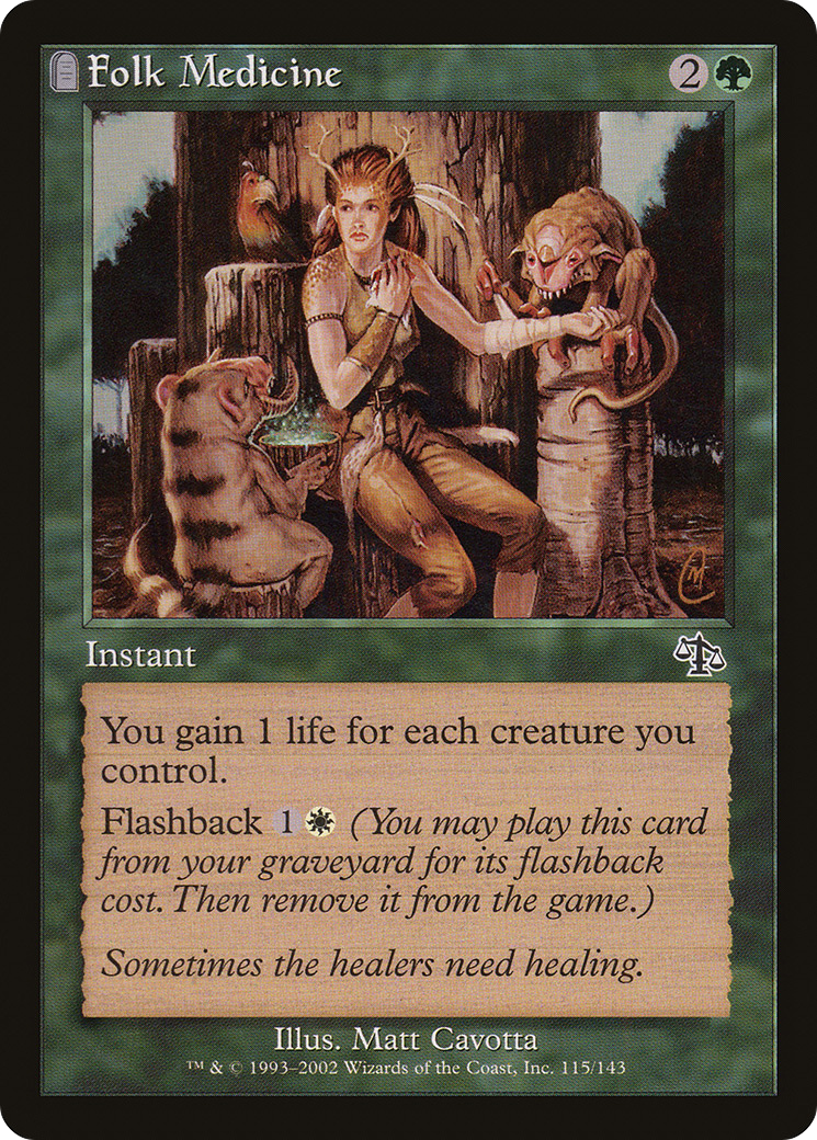 Folk Medicine (JUD-115) [Judgment] MTG Single Wizards of the Coast