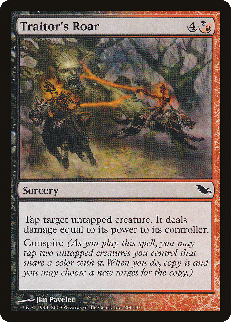 Traitor's Roar (SHM-200) [Shadowmoor] Foil MTG Single Wizards of the Coast