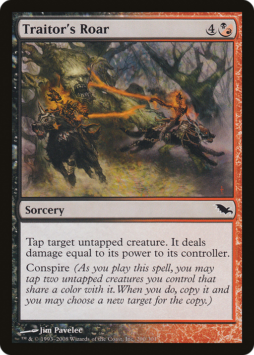 Traitor's Roar (SHM-200) [Shadowmoor] Foil MTG Single Wizards of the Coast