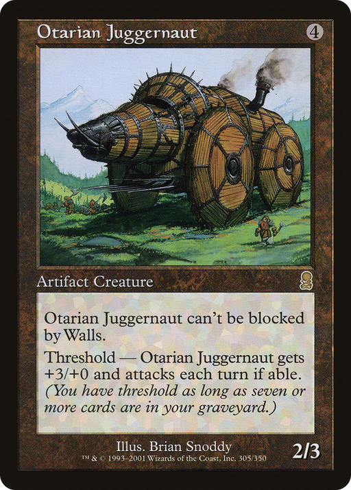 Otarian Juggernaut (ODY-305) [Odyssey] MTG Single Wizards of the Coast
