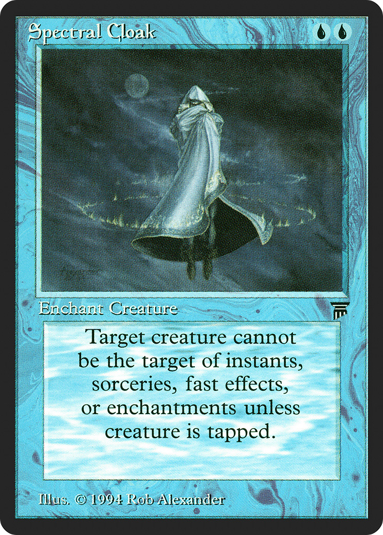 Spectral Cloak (LEG-078) [Oldschool] Legends MTG Single Wizards of the Coast