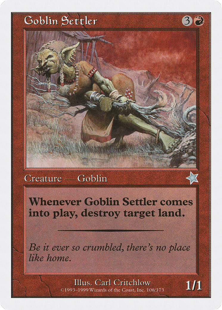 Goblin Settler (S99-106) [Misc] Starter 1999 MTG Single Wizards of the Coast