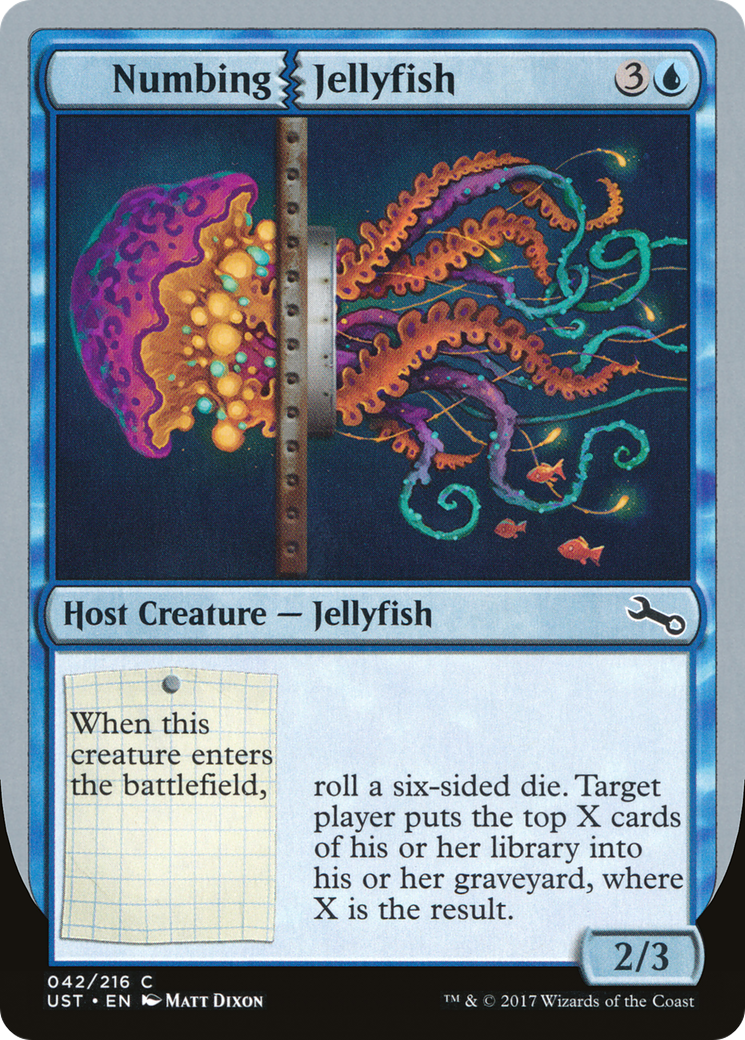 Numbing Jellyfish (UST-042) [Unstable] Foil MTG Single Wizards of the Coast