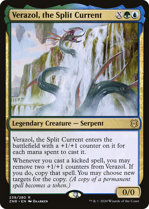 Verazol, the Split Current (ZNR-239) [Zendikar Rising] Foil MTG Single Wizards of the Coast