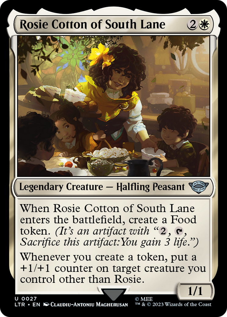 Rosie Cotton of South Lane (LTR-027) [The Lord of the Rings: Tales of Middle-earth] Foil MTG Single Wizards of the Coast