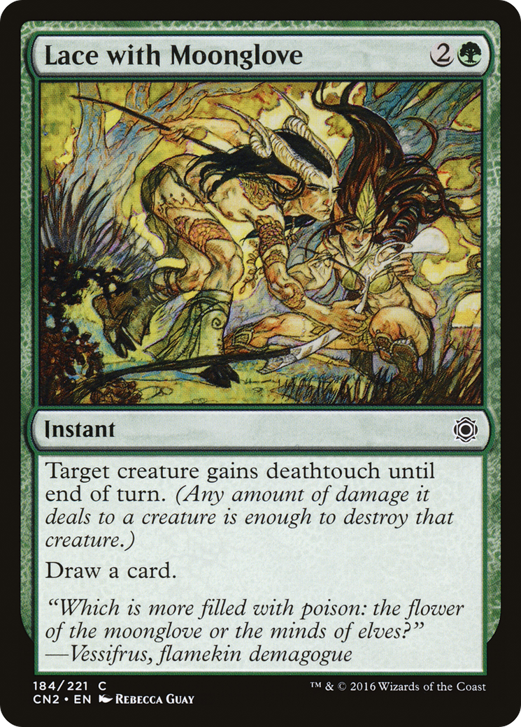 Lace with Moonglove (CN2-184) [Conspiracy: Take the Crown] Foil MTG Single Wizards of the Coast
