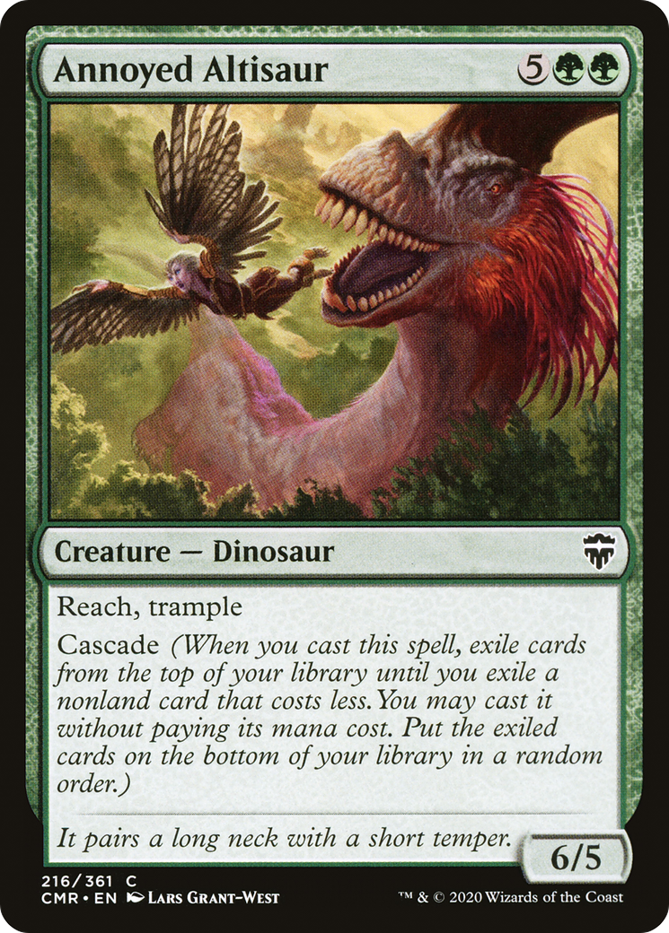 Annoyed Altisaur (CMR-216) [Commander Legends] Foil MTG Single Wizards of the Coast