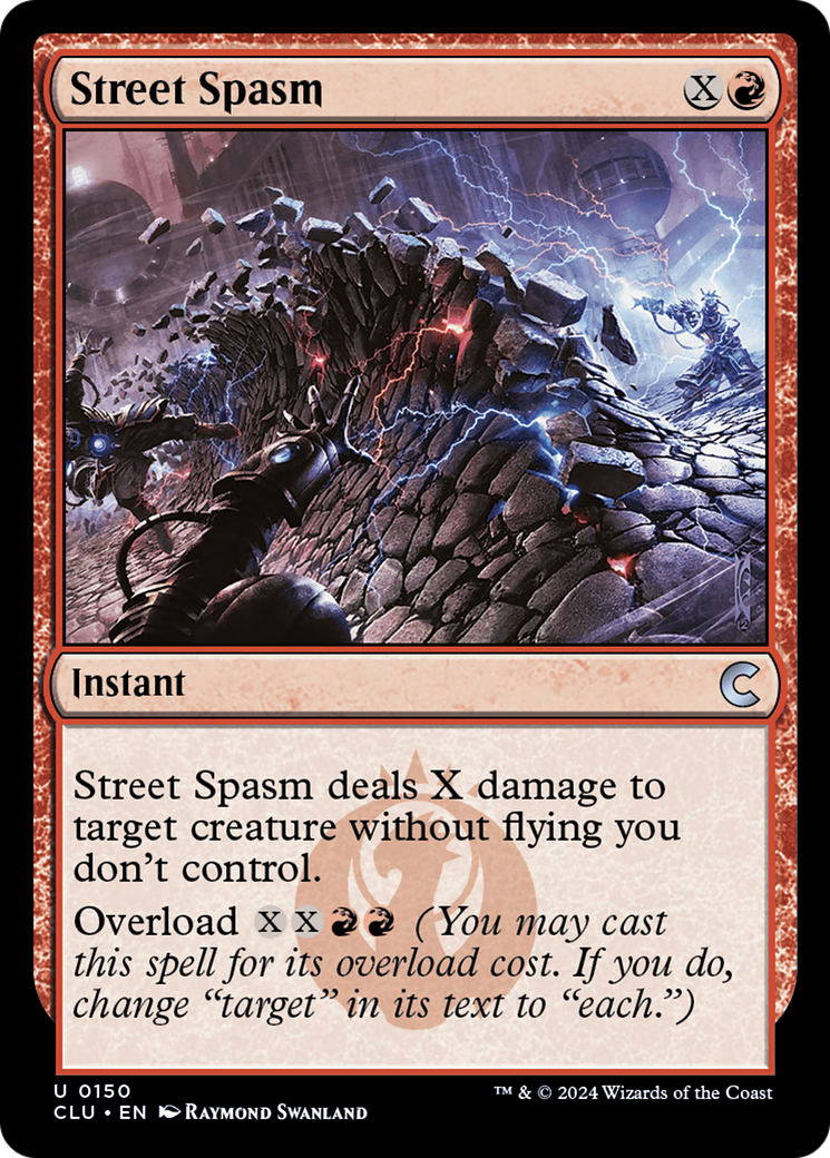 Street Spasm (CLU-150) [Ravnica: Clue Edition] MTG Single Wizards of the Coast