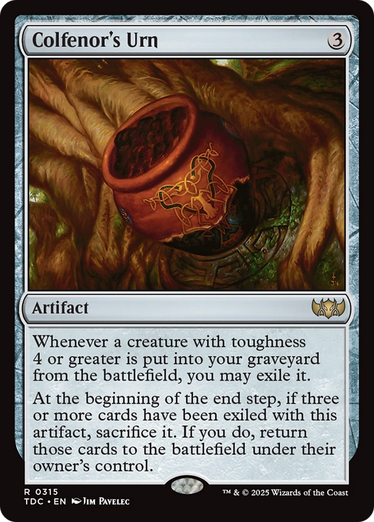 Colfenor's Urn (TDC-315) [Commander: Tarkir: Dragonstorm] MTG Single Wizards of the Coast