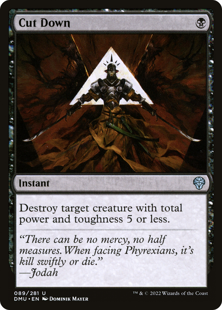 Cut Down (DMU-089) [Dominaria United] Foil MTG Single Wizards of the Coast
