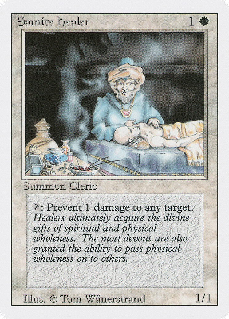 Samite Healer (3ED-038) [Revised Edition] MTG Single Wizards of the Coast