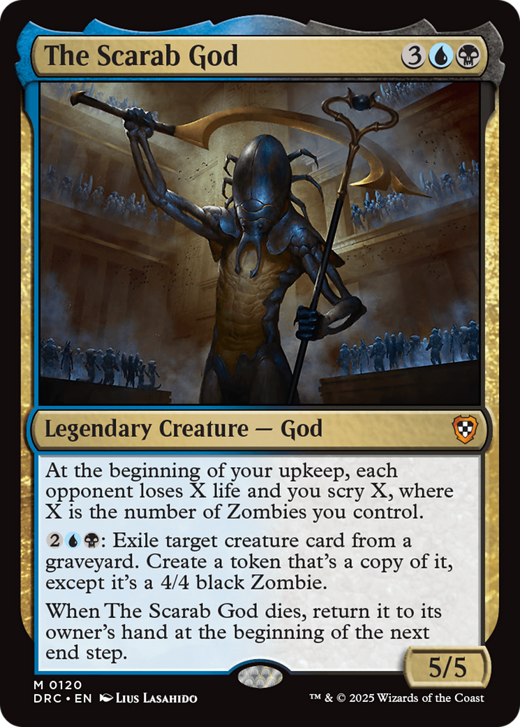 The Scarab God (DRC-120) [Commander: Aetherdrift] MTG Single Wizards of the Coast