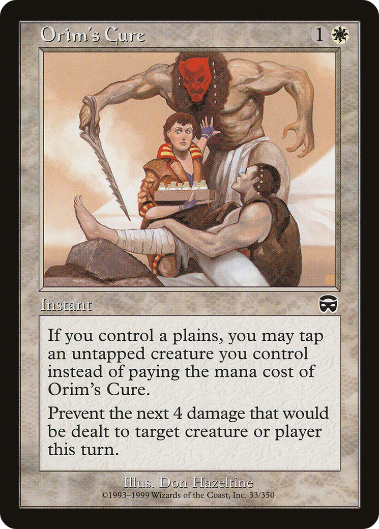 Orim's Cure (MMQ-033) [Mercadian Masques] Foil MTG Single Wizards of the Coast