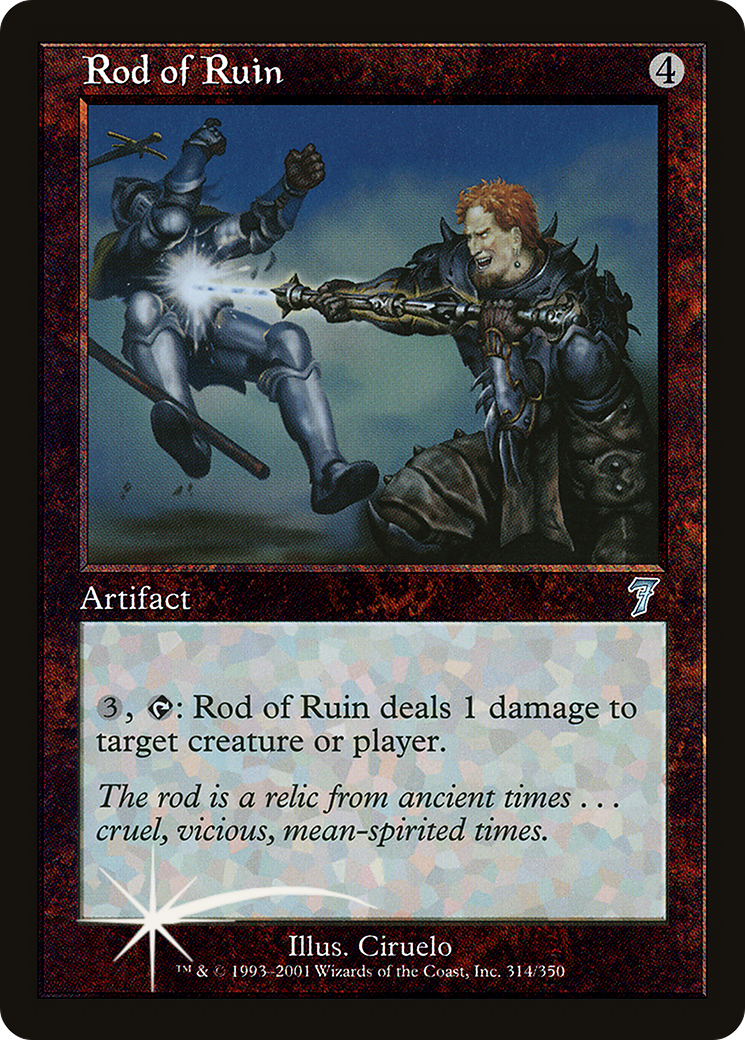 Rod of Ruin (7ED-314) [7th Edition] Foil MTG Single Wizards of the Coast