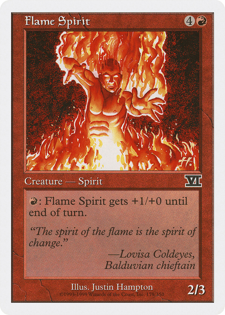 Flame Spirit (6ED-179) [Classic Sixth Edition] MTG Single Wizards of the Coast