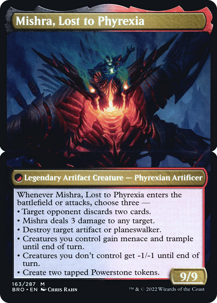Mishra, Lost to Phyrexia (PBRO-163BS) [The Brothers' War Promos] Foil MTG Single Wizards of the Coast