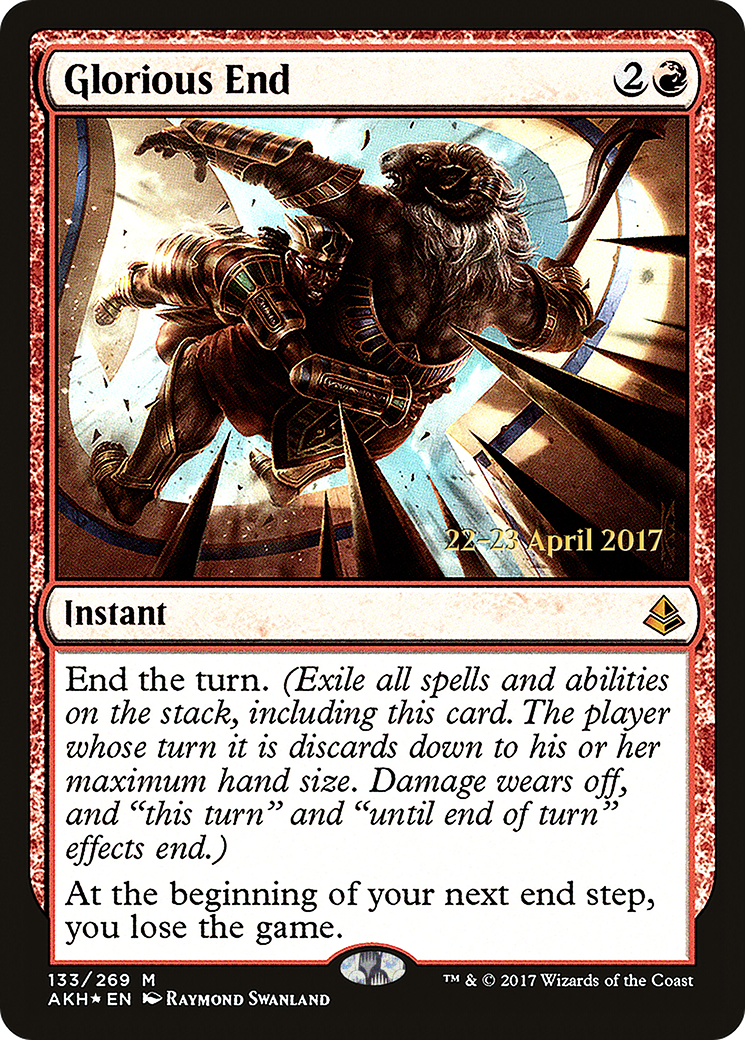 Glorious End (PRE-133) [Amonkhet Promos] Foil MTG Single Wizards of the Coast
