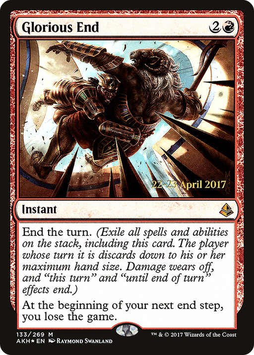 Glorious End (PRE-133) [Amonkhet Promos] Foil MTG Single Wizards of the Coast