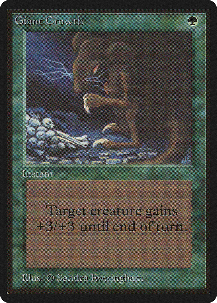 Giant Growth (LEB-) [Oldschool] Limited Edition Beta MTG Single Wizards of the Coast