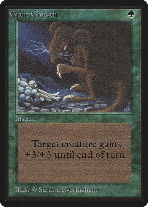 Giant Growth (LEB-) [Oldschool] Limited Edition Beta MTG Single Wizards of the Coast