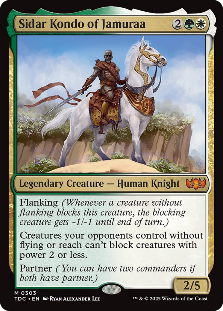Sidar Kondo of Jamuraa (TDC-303) [Commander: Tarkir: Dragonstorm] MTG Single Wizards of the Coast