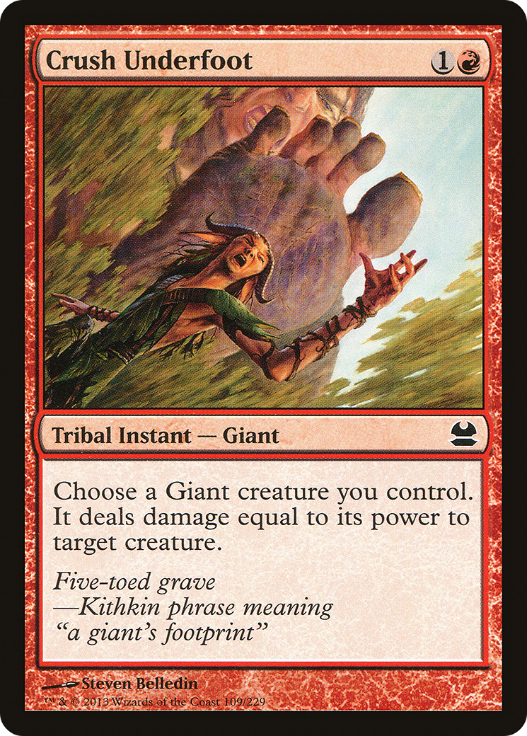 Crush Underfoot (MMA-109) [Modern Masters] Foil MTG Single Wizards of the Coast