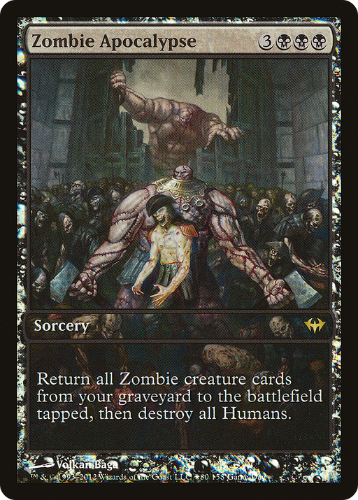 Zombie Apocalypse (GAME-080) [Dark Ascension Promos] Foil MTG Single Wizards of the Coast