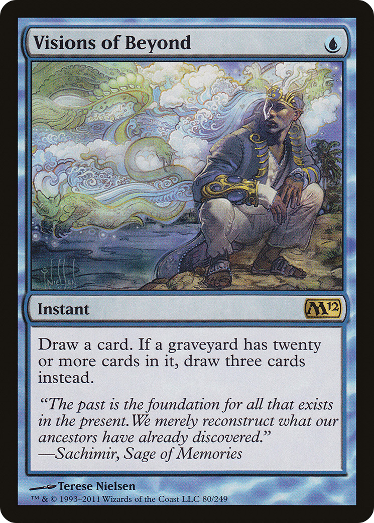 Visions of Beyond (M12-080) [Magic 2012] Foil MTG Single Wizards of the Coast