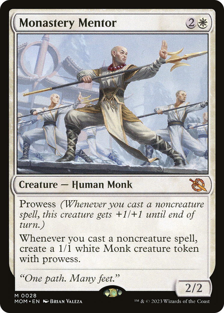 Monastery Mentor (MOM-028) [March of the Machine] MTG Single Wizards of the Coast