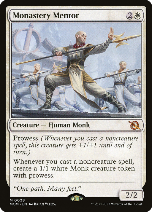 Monastery Mentor (MOM-028) [March of the Machine] Foil MTG Single Wizards of the Coast