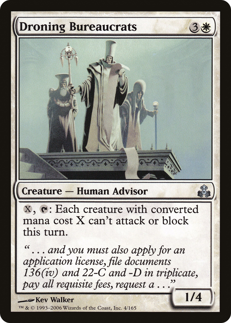 Droning Bureaucrats (GPT-004) [Guildpact] MTG Single Wizards of the Coast