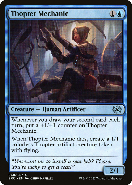 Thopter Mechanic (BRO-068) [The Brothers' War] Foil MTG Single Wizards of the Coast