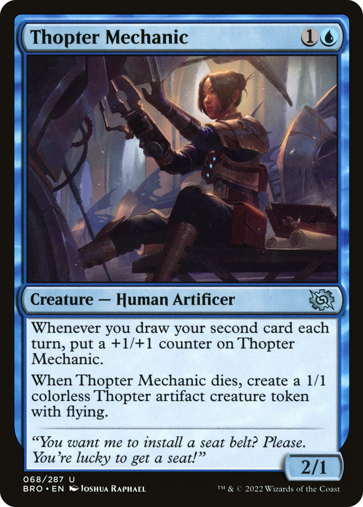 Thopter Mechanic (BRO-068) [The Brothers' War] MTG Single Wizards of the Coast