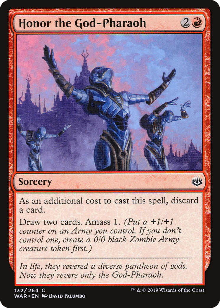 Honor the God-Pharaoh (WAR-132) [War of the Spark] Foil MTG Single Wizards of the Coast
