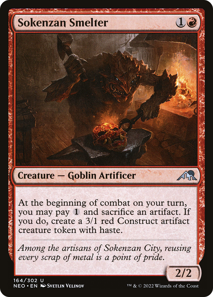 Sokenzan Smelter (NEO-164) [Kamigawa: Neon Dynasty] Foil MTG Single Wizards of the Coast