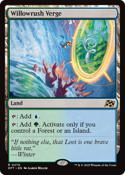 Willowrush Verge (DFT-270) [Aetherdrift] MTG Single Wizards of the Coast