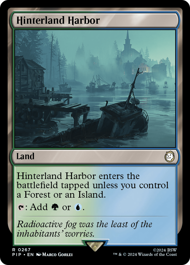 Hinterland Harbor (PIP-267) [Fallout] Foil MTG Single Wizards of the Coast