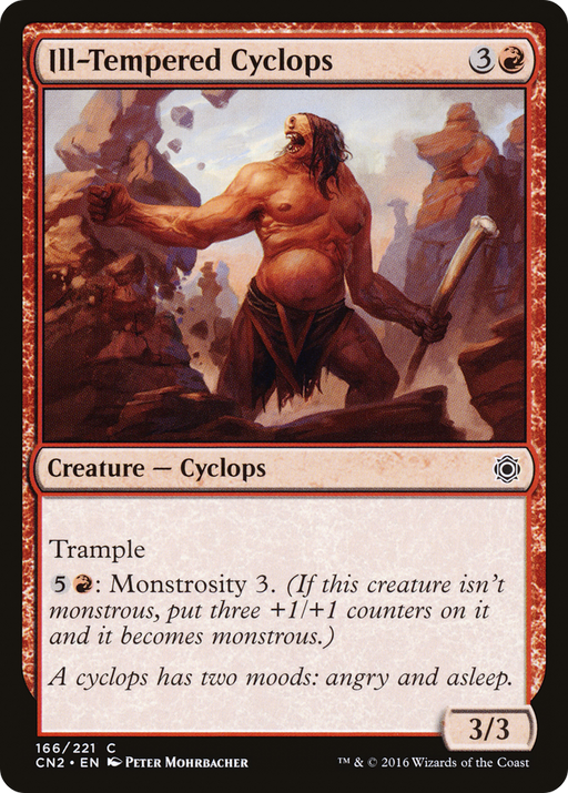 Ill-Tempered Cyclops (CN2-166) [Conspiracy: Take the Crown] MTG Single Wizards of the Coast