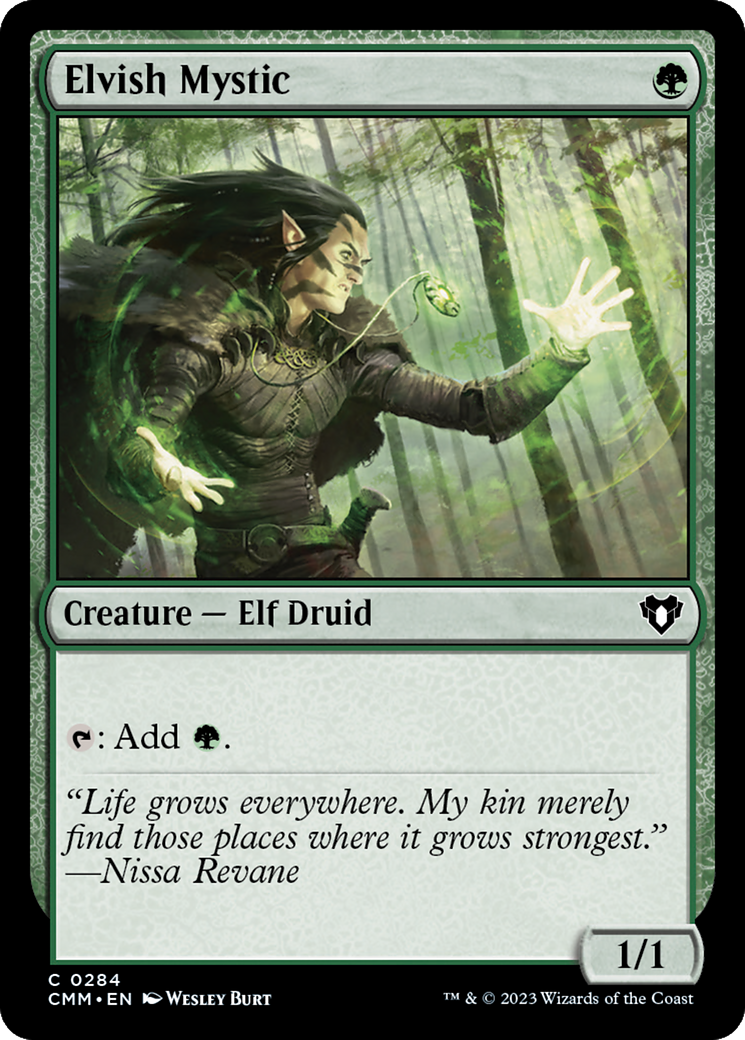 Elvish Mystic (CMM-284) [Commander Masters] MTG Single Wizards of the Coast