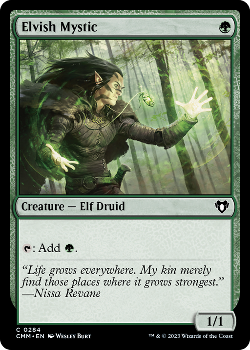 Elvish Mystic (CMM-284) [Commander Masters] MTG Single Wizards of the Coast