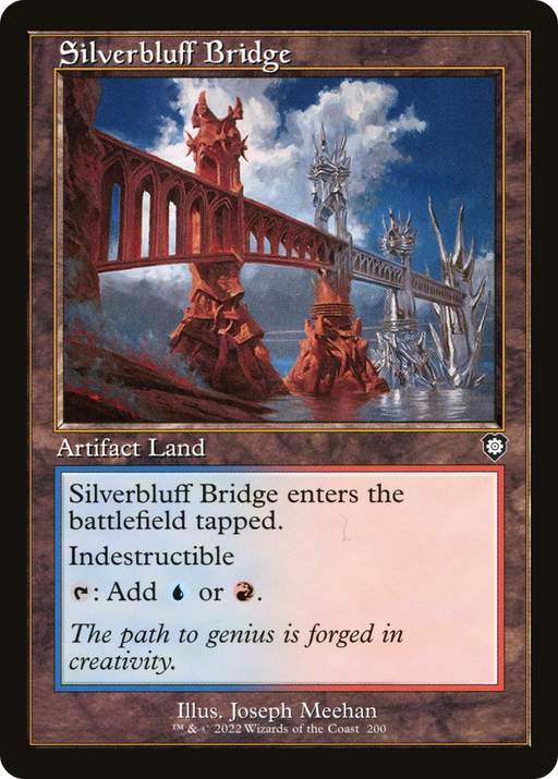 Silverbluff Bridge (BRC-200) [The Brothers' War Commander] MTG Single Wizards of the Coast