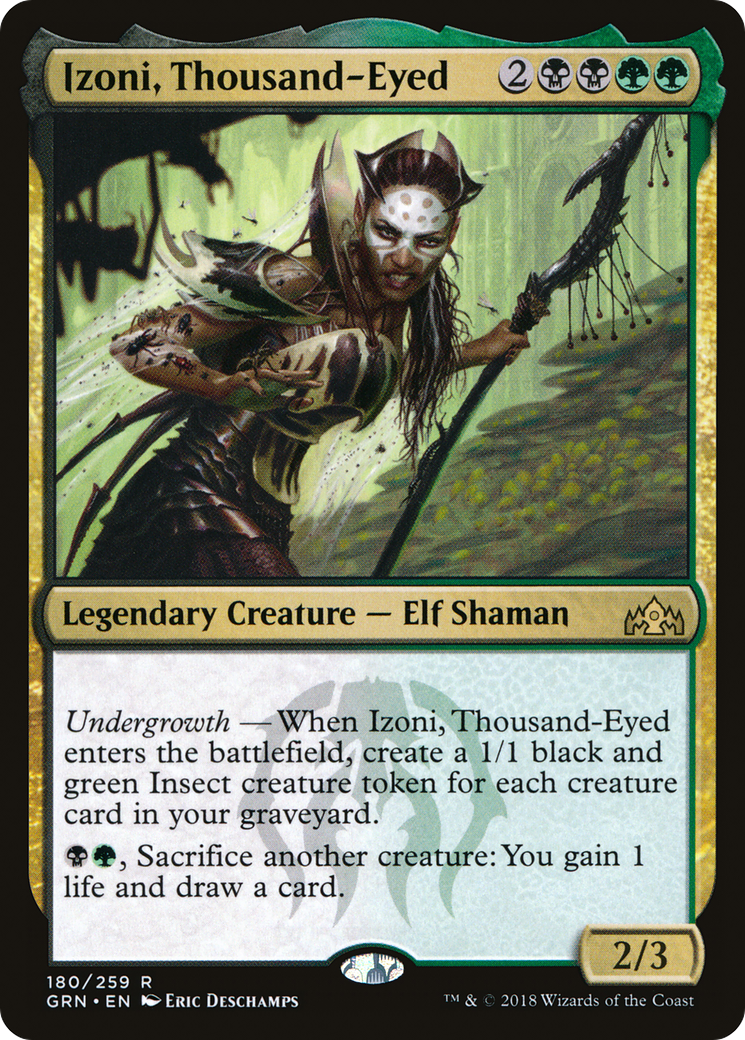Izoni, Thousand-Eyed (GRN-180) [Guilds of Ravnica] Foil MTG Single Wizards of the Coast