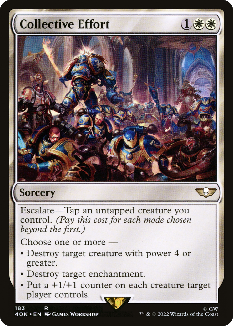 Collective Effort (40K-183) [Warhammer 40,000 Commander] MTG Single Wizards of the Coast