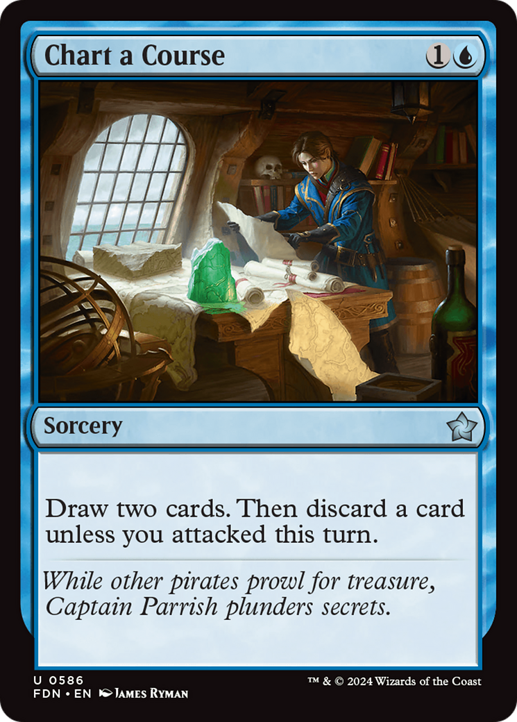 Chart a Course (FDN-586) [Foundations] MTG Single Wizards of the Coast