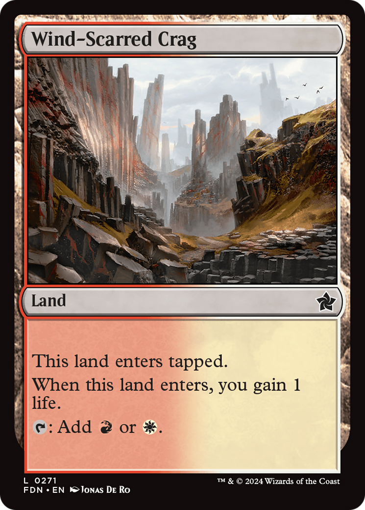 Wind-Scarred Crag (FDN-271) [Foundations] MTG Single Wizards of the Coast