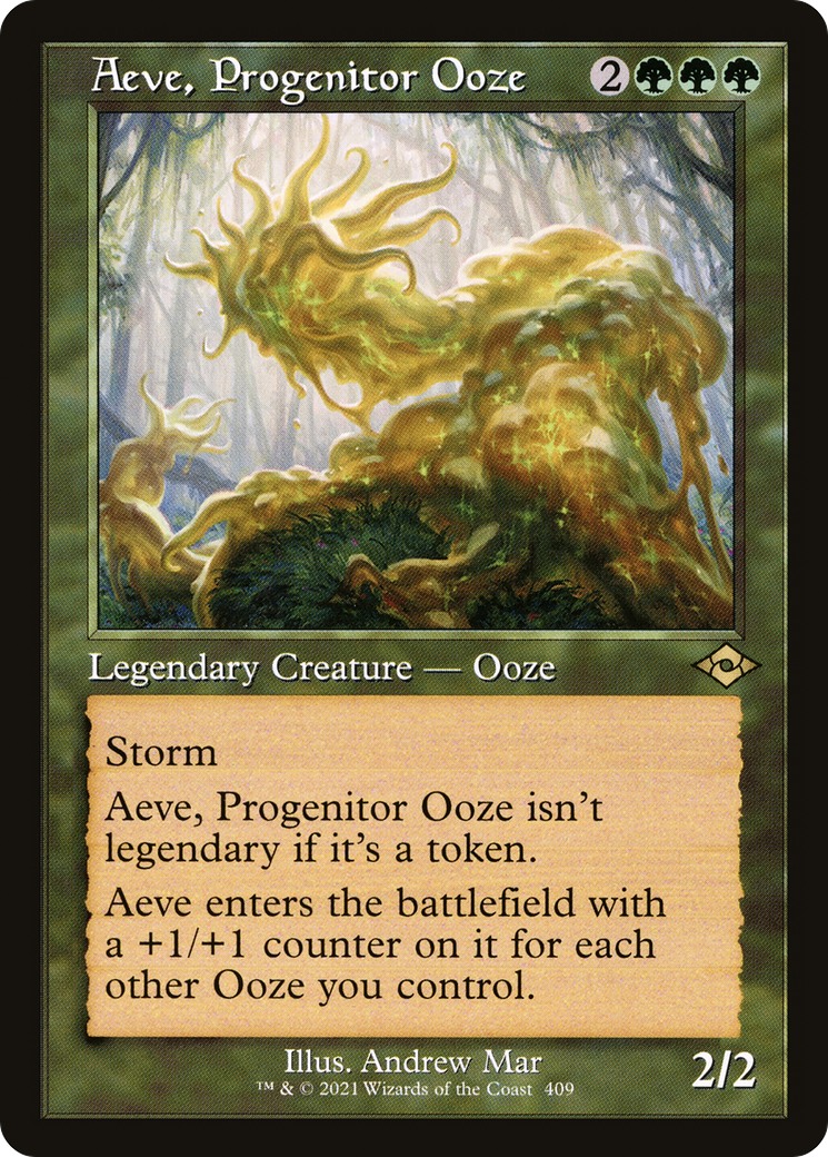 Aeve, Progenitor Ooze (MH2-409) [Modern Horizons 2] Foil MTG Single Wizards of the Coast