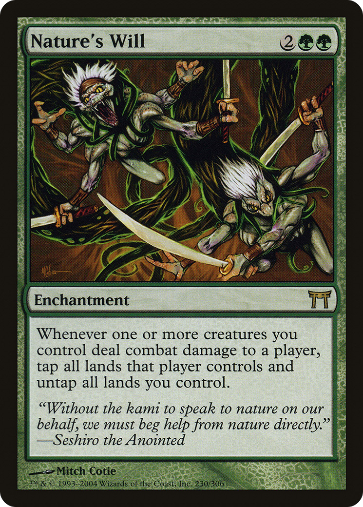 Nature's Will (CHK-230) [Champions of Kamigawa] MTG Single Wizards of the Coast