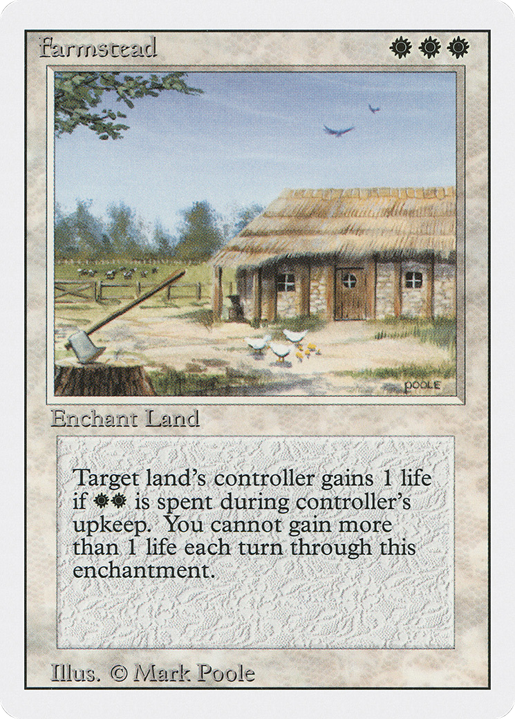 Farmstead (3ED-019) [Revised Edition] MTG Single Wizards of the Coast